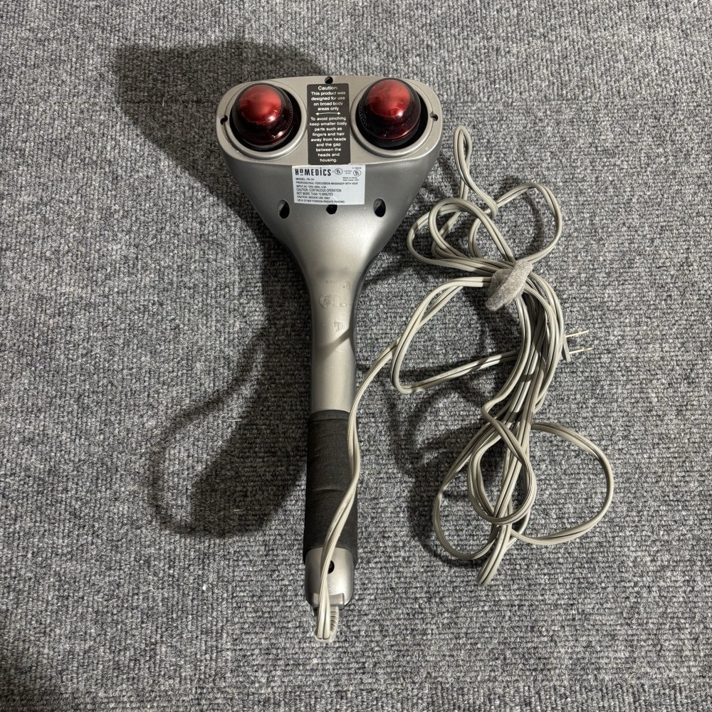Homedics PA-1H Percussion Massager Double Massager Corded Gray Handheld